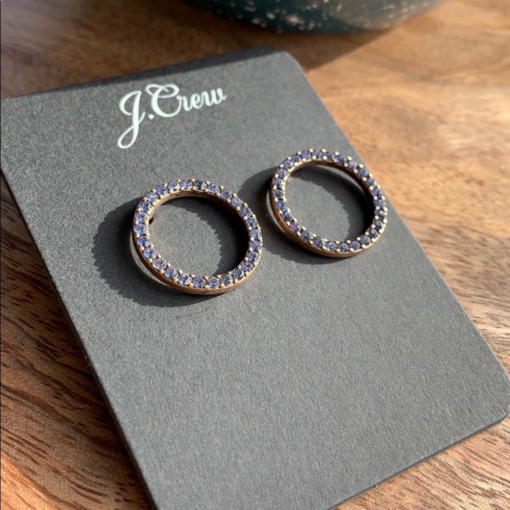 🏷NWT J.Crew pavé Circe earrings - Picture 2 of 7